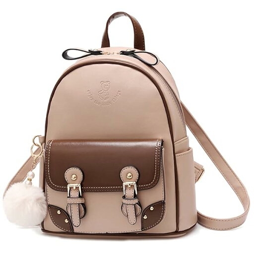 リュック レディース 小さめ リュックサック 女の子 可愛い レザー 撥水 人気 (khaki) リュック レディース 小さめ リュックサック 女の子 可愛い レザー 撥水 人気 (khaki)