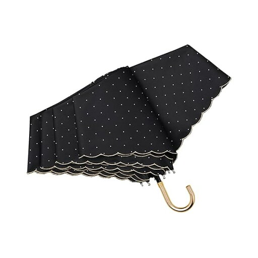 超軽量 日傘 おりたたみ傘 レディース 約173g/193g uvカット 完全遮光/遮熱 晴雨兼用傘 植物ラタン製 アルミ製 J型ハンドル かわいい 日傘兼用雨傘 高密生地 超撥水 耐風 携帯便利 プレゼント (水玉刺繡-ブラック) 超軽量 日傘 おりたたみ傘 レディース 約173g/193g uvカット 完全遮光/遮熱 晴雨兼用傘 植物ラタン製 アルミ製 J型ハンドル かわいい 日傘兼用雨傘 高密生地 超撥水 耐風 携帯便利 プレゼント (水玉刺繡-ブラック)