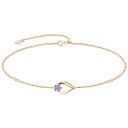 ブレスレット レディース 花 2月 誕生石 ブレスレット シルバー925 金属アレルギー対応 ブレスレット 女性 人気 桜 ブレスレット プレゼント 記念日 誕生日 結婚式 祝日 長さ調整可能 ブレスレット ジュエリー ピンクゴールド 2月