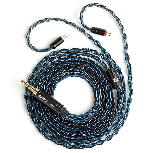 【KBEAR ST12】2pin4.4mm kbearケーブル リケーブル 8本編み込み 高純度 4N 無酸素銅に銀メッキ アルミニウム陽極酸化プロセス KZ CCA KBEAR イヤホン適用 ZSTX/castor/ZSN Pro/ZSN PROX