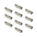 変換アダプタ BNC中継プラグ BNC(メス)とBNC(メス) BNCコネクタ (10個入り)