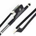 チェロ用 天然黒い馬毛カーボン弓 Carbon Fiber Cello Bow (3/4)