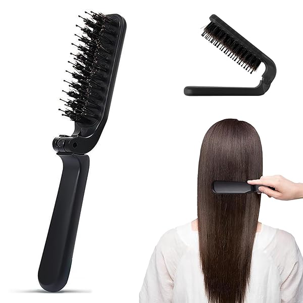 ヘアブラシ 櫛 くし ヘアブラシ 折りたたみ ヘアブラシ 静電気防止 携帯用ブラシ 髪質改善 つやサラ美髪 男性 女性 すべての髪質に合う