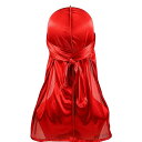 ドゥーラグ 赤 durag 光沢の生地 du-rag 海賊 バンダナ ヒップポップ ダンス ウェーブ キャップ デューラグ hiphop衣装 ダンス衣装 ラッパー ブレイクダンス ダンサー バンダナキャップ 頭髪 頭皮 保護 通気性 レッド