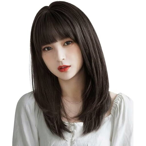 ウィッグ セミロング 黒髪 ミディアム ストレート カツラ wig 女装 ロリータ 簡単着用 レディース フルウィッグ … ウィッグ セミロング 黒髪 ミディアム ストレート カツラ wig 女装 ロリータ 簡単着用 レディース フルウィッグ …