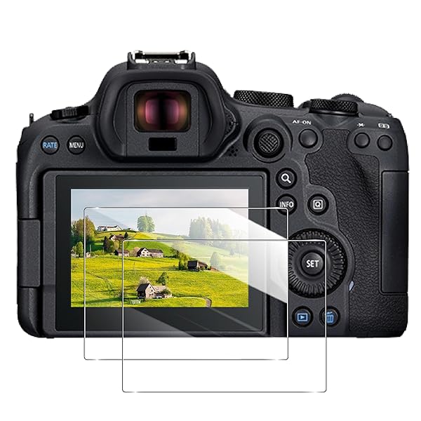 対応 Canon EOS R6 Mark II / R6 / R7 フィルム【2枚セット 国産AGC旭硝子 】Canon EOS R6 Mark II ガラスフィルム r6 保護フィルム 液晶 強化ガラス r7 液晶保護フィルム 硬度9H 飛散防止