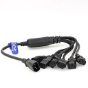 IEC C14 6 X Yスプリッタコード 10 A 250 Vに IEC C13オス で6雌ケーブル