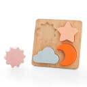 はめこみパズル 4点 知育玩具 モンテッソーリ 木製 形合わせ 0歳 1歳 2歳 赤ちゃん 子供 おもちゃ 出産祝い ギフト プレゼント(天空)