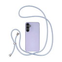 対応 Samsung Galaxy A15 4G/5G 用の ケース シリコン 調節可能なケース 肩がけ 首掛け 紐付き ストラップホール付き 薄型 軽量 耐衝撃 カバ- 落下防止 紛失防止 ショルダー バンパー - モーヴ(2)