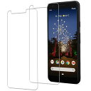 Pixel 3a ガラスフィルム【(2枚)ガラスフィルム】ガラスフィルムGoogle Pixel 3a 用 国産硝子素材製 強化 ガラス 指紋防止 液晶 保護 フィルム(2)