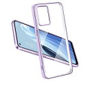 OPPO Reno9 A/OPPO Reno7 A ケース クリア TPU 透明 耐衝撃 薄型 軽量 スマホケース メッキ加工 ストラップホール付き 人気 衝撃吸収 OPG04 傷つき防止 (パープル)(3)