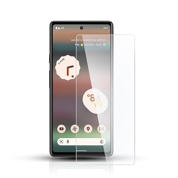 【1枚セット】 対応 Google Pixel 6a ガラスフィルム スマホ 保護フィルム 用 Google Pixel 6a 5Gフィルム 強化ガラスフィルム 全面吸着 高透過率、硬度9H、飛散防止、指紋・汚れ防止、気泡ゼロ、ラウンドエッジ加工