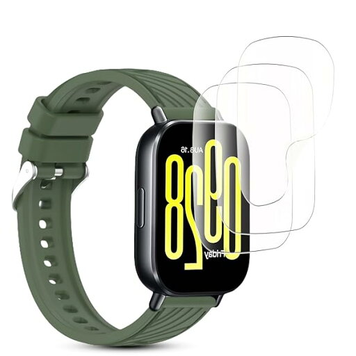 【3枚セット】For Xiaomi Redmi Watch5 Lite フィルム for Redmi Watch 5 Lite 1.96インチ 保護フィルム TPU製・縁を浮かない・高透過率・超薄型・指紋防止・画面鮮やか高精細・貼り付け簡単 for 【3枚セット】For Xiaomi Redmi Watch5 Lite フィルム for Redmi Watch 5 Lite 1.96インチ 保護フィルム TPU製・縁を浮かない・高透過率・超薄型・指紋防止・画面鮮やか高精細・貼り付け簡単 for