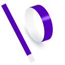 使い捨て リストバンド イベント用 100枚 蛍光 合成紙 防水 耐引裂き 音楽ライブ クラブ スポーツイベント フェス パーティー 遊園地 14色選択可能 (100枚 ライトパープル)
