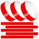 使い捨て リストバンド イベント用 1000枚 蛍光 合成紙 防水 耐引裂き 音楽ライブ クラブ スポーツイベント フェス パーティー 遊園地 13色選択可能 (1000枚, レッド)