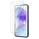 【2枚セット】For Samsung Galaxy A55 5G ガラスフィルム サムスン Galaxy A55 5G docomo SC-53E / au SCG27 液晶保護強化ガラスフィルム 日本製素材旭硝子製・高硬度9H ・高透過率・耐衝撃・