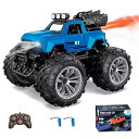 ラジコンカー こども向け オフロード ジープ 充電式バッテリー2個付き RCカー リモコンカー 1/18 360度回転 四輪駆動 スタントカー ヘッドライト フォグランプ付き 2.4GHz無線操作 ラジコン 車 おもちゃ 人気 クリスマス プレゼント