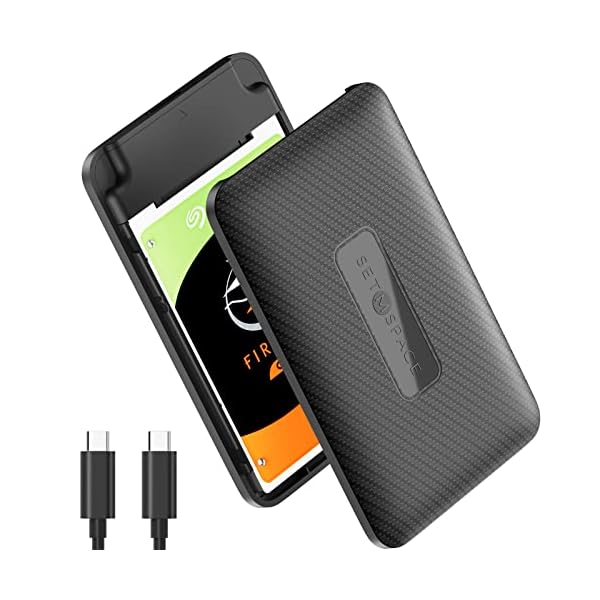 2.5インチ hdd ケース USB 3.0接続 ハードディスクケース ssd ケース 2.5インチ 6Gbps 高速データ転送 hdd ケース 工具不要 最大4TB Window / Mac / Linuxに対応 USB C to USB 黒