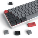 XDA PBT キーキャップ、134 キー昇華型グレーレッドカスタムキーキャップセット Cherry/Gatron MX スイッチ 60 パーセント/68/GK61 ゲーミングメカニカルキーボード用(Grey red)