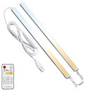 led バーライト リモコン 35cm USB マグネット 調光 調色 スイッチ付き 連結可能 明るい 目に優しい 省エネ タイマー機能 電球色/昼白色/昼光色