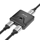 HDMI切替器 4k@60hz HDMI分配器、双方向 hdmiセレクター アルミニウム 1入力2出力/2入力1出力 手動 HDMI 切り替え器 コンパクト Xbox PS5/4/3 DVDプレーヤーFire Stick適用(2)