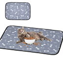 洗える ペットシーツ ペットマット おしっこマット 猫 犬 おしっこパッド トイレシート 防水 滑り止め 漏れ防止 速乾 超吸収 下敷き ペット用 介護用 多頭飼い1枚入り 骨柄グレー XL