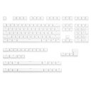 PBT プリン キーキャップ バックライト付き チェリー MX キーキャップセット ダブルショット OEM プロファイル 半透明キーキャッププラー US UK レイアウト 61 68 84 87 104 108 MXスイッチ メカニカルキーボード(白