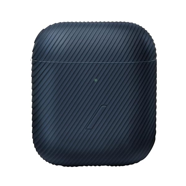 Curve Airpods Case - なめらかな質感のシリコーンケース (ネービー) AirPods Gen 1 Gen 2対応