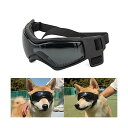 犬 ゴーグル 小中型犬 uvカット 軽量 犬用ゴーグル 紫外線対策 散歩 バイク 運転用 ペット用眼鏡 防花粉 防風 防雪 ファッション 子犬目の保護用 鼻の長い犬用眼鏡、ブラック
