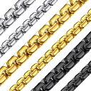 ネックレス メンズ チェーンのみ サージカルステンレス ブラック 黒 金属アレルギー対応 錆びない 長さ55cm 幅4mm