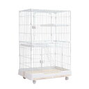 猫ケージ キャットケージ ケージ 幅82cm 2/3段 ペット 猫 キャットゲージ キャット タワー 収納 キャスター 付 脱走防止扉 頑丈 檻 ねこ ネコケー...