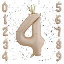 誕生日バルーン 風船 バルーン 誕生日 数字 王冠付き バスディーバルーン 40インチ 大きい アルミ ストロー付き 装飾 結婚式 記念日 卒業 パーティー (4)