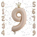 誕生日バルーン 風船 バルーン 誕生日 数字 王冠付き バスディーバルーン 40インチ 大きい アルミ ストロー付き 装飾 結婚式 記念日 卒業 パーティー (9)