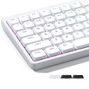 キーキャップ,XVX PBTキーキャップ カスタムキーキャップ ロープロファイル 100%、75%、65%、60%のキーボード対応 ユニバーサルタイプ-ホワイト