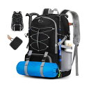 リュック メンズ 折りたたみ 40L 登山リュック 大容量 軽量 バックパック アウトドア 山登り リュックサック 防災 釣り キャンプ 旅行バッグ ブラック