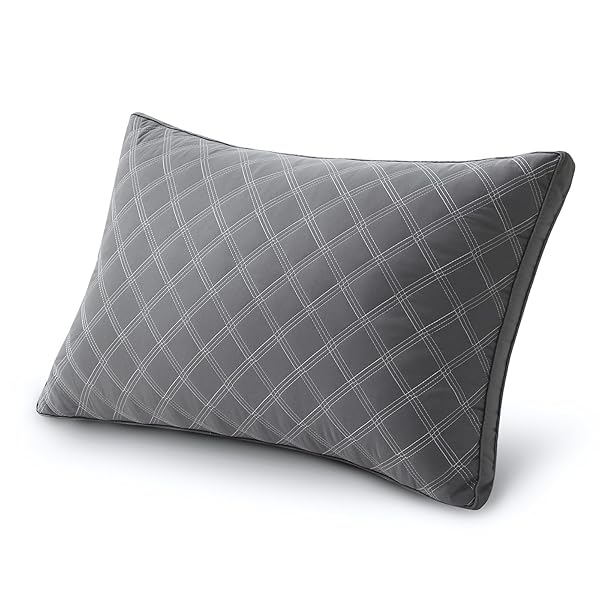 枕 まくら 首が痛くならない安眠枕 高反発枕 立体構造 ホテル仕様 43×63cm 横向き対応 丸洗い可能 通気性よい 長さ63cm＊幅43cm＊高さ20cm(グレー)