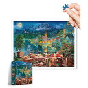ピースリラックス 1200ピース プラ製ジグソーパズル【Image World_ハルシュタットの湖畔の夜】(45X59cm)大人向け難しい 破片なし カチっとハ...