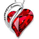 オーストリアクリスタル ネックレス レディース 人気 45cmチェーン 収納ケース付き(ネックレスギフトボックス) シルバー925 金属アレルギー対応 シンプル ハート形 ペンダント クリスタル 水晶 ネックレス 妻、彼女、母、女性の誕生日、記念日、