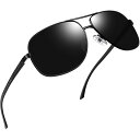 サングラス 偏光 メンズ 運転用 uv400 紫外線カット スポーツ バイク用 釣り ドライブ 登山 sunglasses for men(ブラック/ブラック)(4)