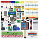 RFID Starter Kit for Raspberry Pi 5 4 B 3 B+ 400 Zero 2 W、927ページの詳細なチュートリアル、Python C Java Scratch Processing コード、204個のアイテム、12(2)