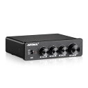 A01 2.0/2.1 チャンネルアンプ 100W*2 パワーアンプ RCA&AUX TPA3116D2*2+NE5532DR*3 クラスD 低音と高音のコント...