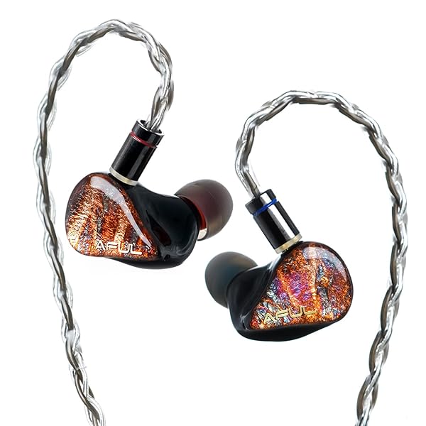 AFUL Performer 5 ハイブリッド ドライバー インイヤー モニター、1DD + 4BA インイヤー イヤホン IEM (4.4mm plug)
