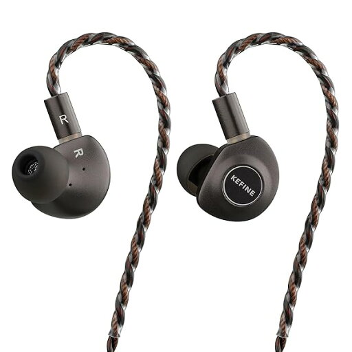 Kefine Delci シングル 10mm ダイナミックドライバーインイヤーモニター、1DD DLC + PU ダイアフグラム IEM 強力な低音を備えたインイヤーイヤホン Kefine Delci シングル 10mm ダイナミックドライバーインイヤーモニター、1DD DLC + PU ダイアフグラム IEM 強力な低音を備えたインイヤーイヤホン