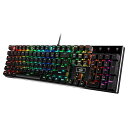 K556 RGB LEDバックライト付き有線メカニカルゲーミングキーボード、104キーホットスワップメカニカルキーボード、アルミニウムベース、アップグレードソケットとノイズ吸収フォーム、ソフトタクタイルブラウンスイッチ(2)