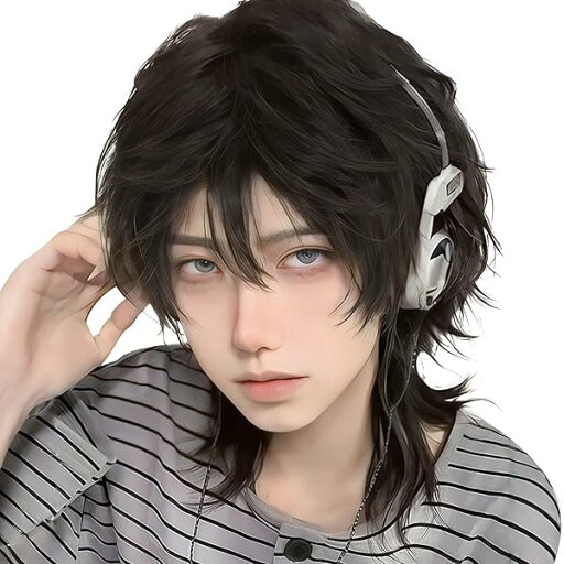 ウィッグ メンズ ショート 【理想×似合わせ】小顔 ウルフカット ウルフウィッグ かつら 黒 男装ウィッグ ストレート フルウィッグ 自然 普段使い イメチェン 男女兼用 耐熱 wig ウィッグネット付 (ブラックブラウン) ウィッグ メンズ ショート 【理想×似合わせ】小顔 ウルフカット ウルフウィッグ かつら 黒 男装ウィッグ ストレート フルウィッグ 自然 普段使い イメチェン 男女兼用 耐熱 wig ウィッグネット付 (ブラックブラウン)