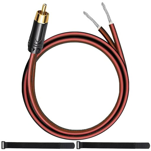 1個の1Pcs RCAはプラグを差し込む直接接続のスピーカーおよびDIYのためのケーブルタイが付いている裸線のスピーカーケーブル1FT 16AWGの印の純粋な銅の貝の金によってめっきされるプラグの耐食性への 1個の1Pcs RCAはプラグを差し込む直接接続のスピーカーおよびDIYのためのケーブルタイが付いている裸線のスピーカーケーブル1FT 16AWGの印の純粋な銅の貝の金によってめっきされるプラグの耐食性への