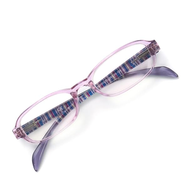 老眼鏡 おしゃれ レディース メンズ ブル ーライトカット老眼鏡 携帯用メガネ読書用 大きく見える超軽量 眼鏡(度数+1.50，パープル)