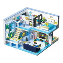 ブロックセット 建物 組み立て ねこ 部屋模型 立体パズル おもちゃ ミニチュアハウス ミニサイズ レンガブリック 大人 子供 向け 男の子女の子8歳+ クリス...