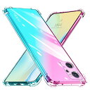 OPPO Reno7 A ケース クリア 透明 TPU ソフトケース 耐衝撃 軽·薄 全面保護 黄ばみなし グラデーション レンズ保護 傷防止 滑り防止 フィット感 オッポ リノ7a スマホケース ピンク+グリーン SJ76.150(2)
