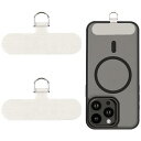 スマホ ストラップホルダー【極薄0.5mm・一体型合金製Dバックル・傷つけず】スマホタグパッチ 携帯ストラップホルダー 薄型 丈夫10kgまでの荷重量 スマホケ...